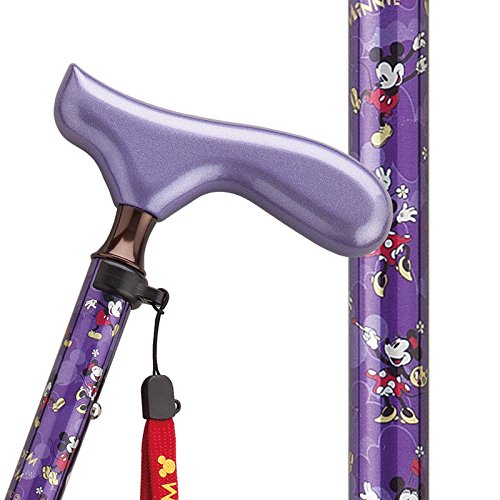 ディズニーステッキ　ミッキー Amazon.co.jp: パープル 杖 折りたたみ 軽量 アルミ製